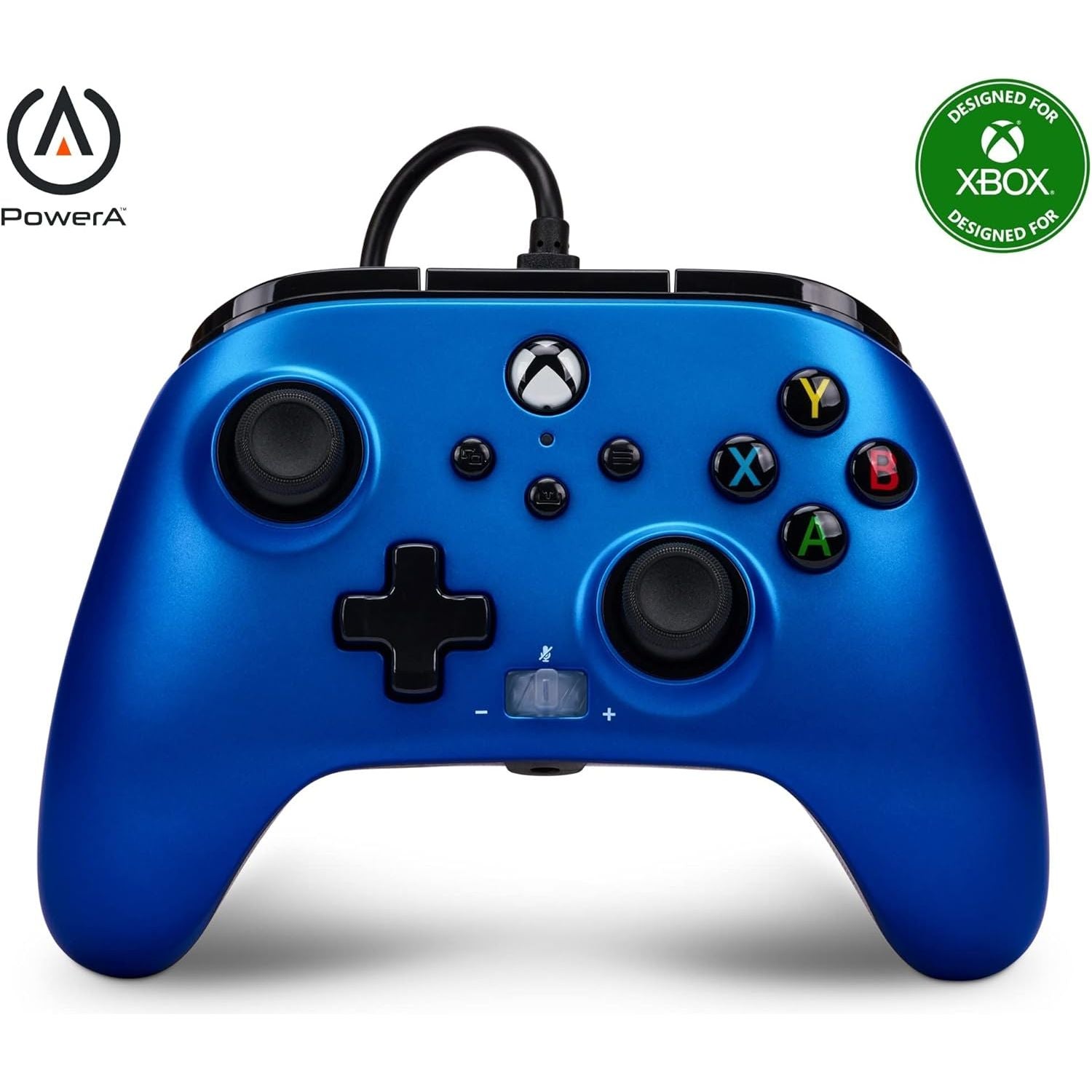 PowerA Enhanced Wired Controller for Xbox Series X|S, Wired Video Game Controller, Gamepad for Xbox X and S, Officially Licenced by Xbox, 2 Years Manufacturer Warranty- Sapphire Fade - 1